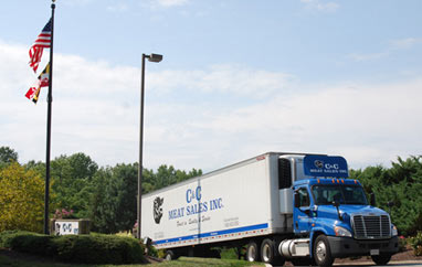 One of our trucks posing for a photo