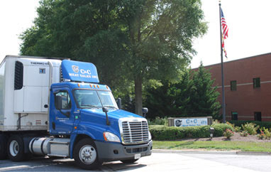 One of our trucks posing for a photo