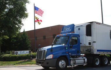 One of our trucks posing for a photo